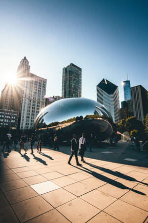 Aurinkoinen The Bean Chicago — Huawei MatePad Taustakuvat