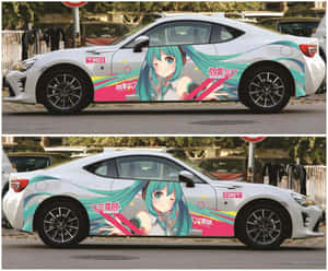 Anime-autokuvia — Anime auto Taustakuvat
