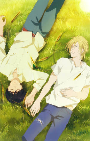 Banana Fish Ash Eiji Peace -taustakuva. — Galaxy Tab S Taustakuvat