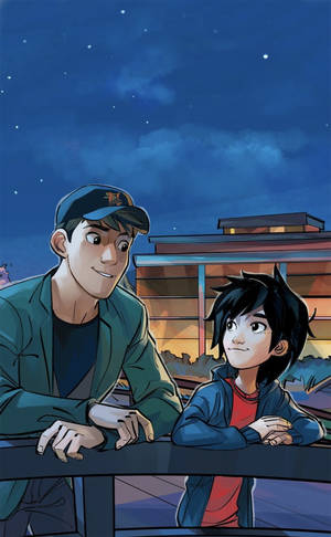 Big Hero 6 Veljekset Keskustelevat -taustakuva — Redmi Pad Taustakuvat