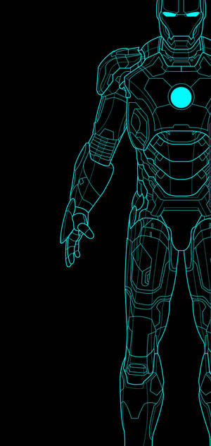 Blue Ironman S10+ wallpaper. — Akunsäästö Taustakuvat