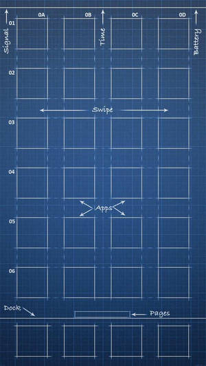 Blueprint iPhone SE — iPhone Se Taustakuvat