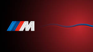 BMW M -logo punaisella liukuvärillä — Bmw Taustakuvat