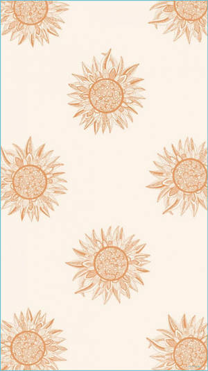 Boho-tyylinen nude-kuvioinen kukka