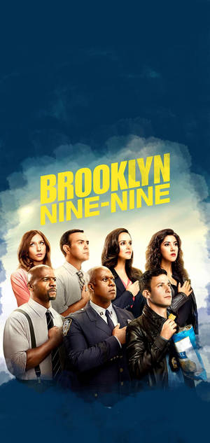 Brooklyn Nine Nine Sininen Fanitaide -taustakuva. — iPhone 12 Pro Max Taustakuvat