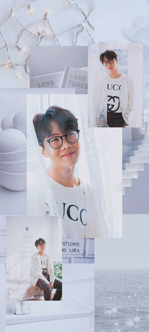 BTS Aesthetic Jhope Valkoisella — Bts estetiikka Taustakuvat