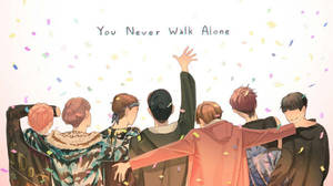 BTS Kannettava Anime You Never Walk Alone — Bts kannettava Taustakuvat