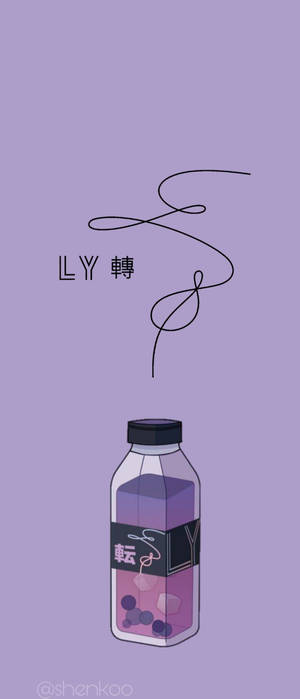 BTS esteettinen Love Yourself violetti — Galaxy Z Flip 7 Taustakuvat