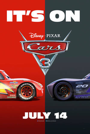 Cars 3 -juliste: Lightning vastaan Jackson — Huawei MatePad Air (2026) Taustakuvat