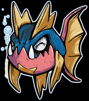 Carvanha ja kuplat — Pokemon Taustakuvat