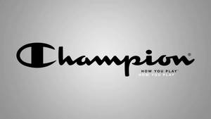 Champion Logo Mustana taustakuva — Neutraali Taustakuvat