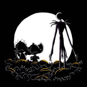 Charlie Brown Halloween vektori taide taustakuva — Sarjakuva halloween Taustakuvat