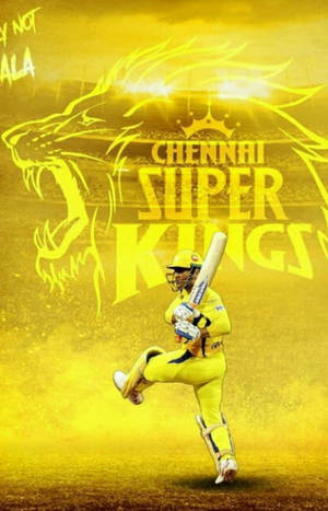 Chennai Super Kings Kultainen Leijona Taustakuva — Redmi Pad Taustakuvat