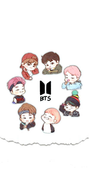 Chibi BTS-lukitusnäyttö — iPhone 15 Taustakuvat