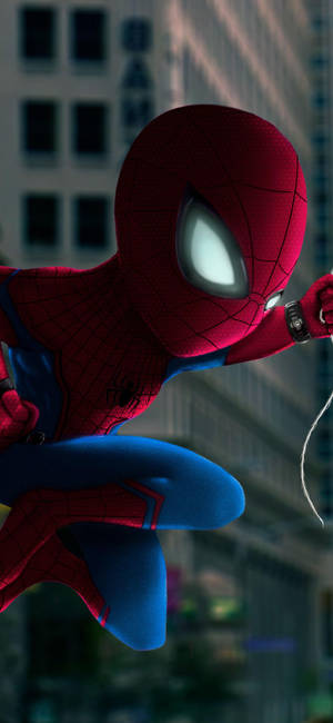 Chibi Spider Man iPhone — Samsung S23 Ultra Taustakuvat