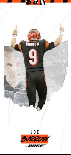Cincinnati Bengals - Joe Burrow -taustakuva — iPhone 14 Pro Taustakuvat