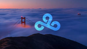 Cloud9 Golden Gate Bridge -pilvilogotaustakuva — Aamunkoitto Taustakuvat
