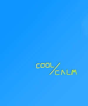 Cool And Calm -kirjoitus -taustakuva — Galaxy Z Fold 5 Taustakuvat