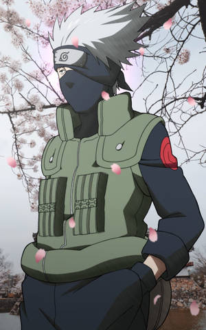 Cool Kakashi Cherry Blossom — Xiaomi Pad Mini Taustakuvat