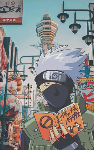 Cool Kakashi kirjatoukkana — Xiaomi Pad Mini Taustakuvat