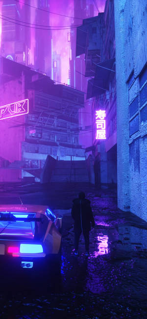 Cool Neon Estetiikka iPhone — iPhone 15 Pro Max Taustakuvat