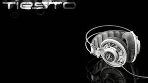 Cool Tiesto-grafiikka kuulokkeilla taustakuva — Akunsäästö Taustakuvat