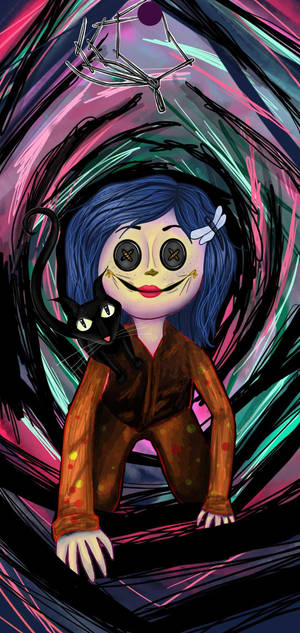 Coraline Digitaalinen Taide -taustakuva. — iPhone 18 Pro Max Taustakuvat