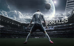 Cristiano Ronaldo juhlimassa maalia kentällä — Cristiano ronaldo Taustakuvat
