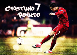 Cristiano Ronaldo Cool Mid Kick - grafiikkataidetta — Cool GIF Taustakuvat