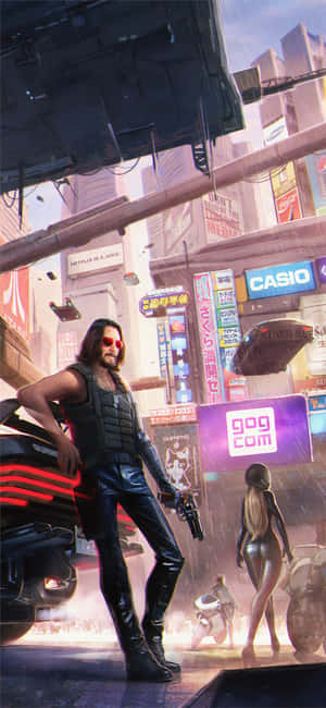 Pixel 3xl Cyberpunk 2077 -taustakuva — Honor X5d Plus Taustakuvat