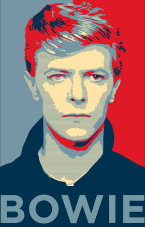 David Bowie punainen sininen mobiilitaideteos taustakuva. — Galaxy Tab Taustakuvat