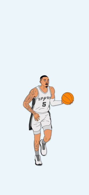 Dejounte Murray vektoritaide taustakuva — Nokia G310 Taustakuvat