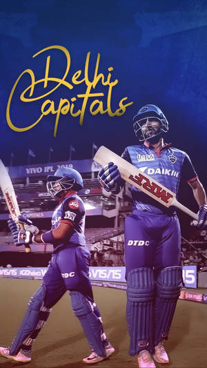 Delhi Capitals -krikettipelaaja -taustakuva — 9:16 Taustakuvat