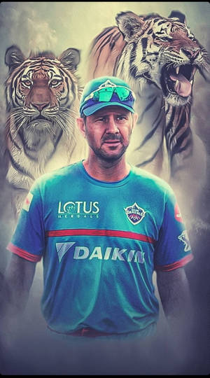 Delhi Capitals -valmentaja Ricky Ponting -taustakuva — 9:16 Taustakuvat