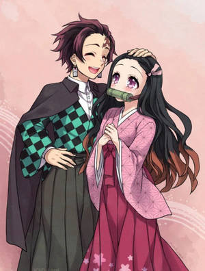 Söpö taustakuva Demon Slayer Nezuko