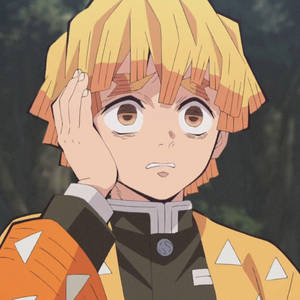 Demon Slayer Pelästynyt Zenitsu — 鬼滅の刃 善逸 Taustakuvat