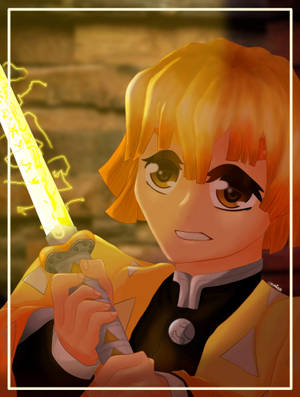 Demon Slayer Pelokas Zenitsu — 鬼滅の刃 善逸 Taustakuvat