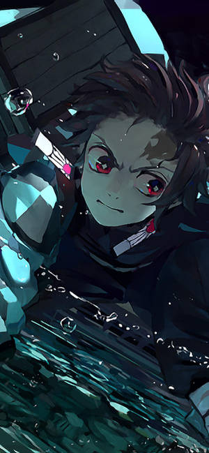 Demon Slayer Puhelin Tanjiro Turbulentti — iPhone 18 Pro Max Taustakuvat