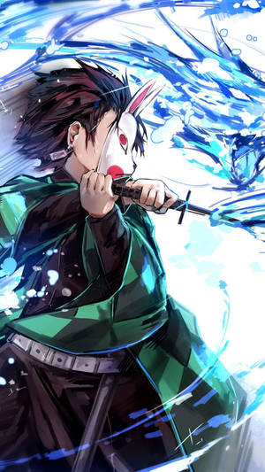 Demon Slayer Tanjiro Pyörivä Vesi — Demon Slayer Nezuko Taustakuvat