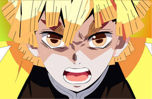 Demon Slayer Zenitsu lähikuva — 鬼滅の刃 善逸 Taustakuvat