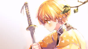 Demon Slayer Zenitsu auringonvalossa — 鬼滅の刃 善逸 Taustakuvat