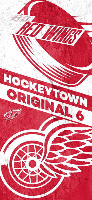 Detroit Red Wings Hockey Town taustakuva — iPhone 17 Taustakuvat