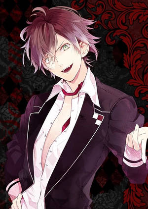 Diabolik Lovers Ayato punainen juliste taustakuva — Oppo Pad 5 Matte Display Taustakuvat