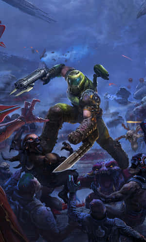 Pixel 3xl Doom -taustakuva — Galaxy Tab A11 Taustakuvat