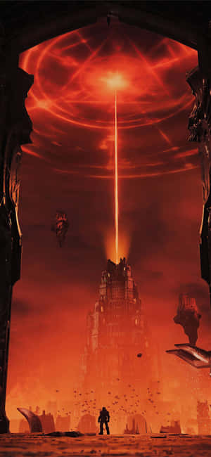 Doom Slayer toiminnassa Doom Eternalissa — OnePlus N6 Taustakuvat