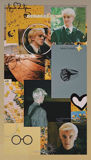 Draco Malfoy Keltainen Estetiikka — Keltainen estetiikka Taustakuvat