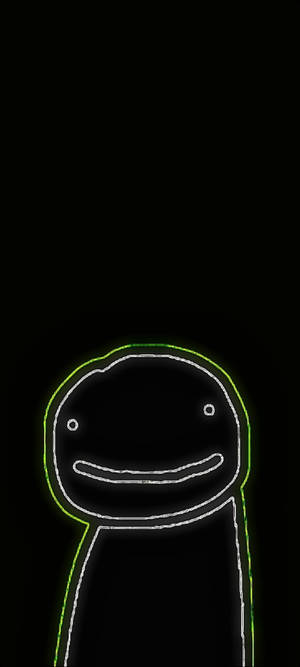 Dream SMP -hehkuva pimeä avatar -taustakuva — iPhone 13 Pro Taustakuvat