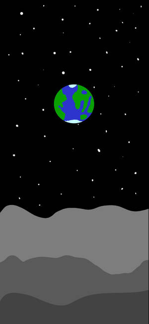 Drippy Earth In Space -taustakuva — iPhone 17 Pro Taustakuvat