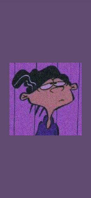 Ed Edd n Eddy violetti estetiikka -taustakuva. — iPhone 16 Pro Max Taustakuvat
