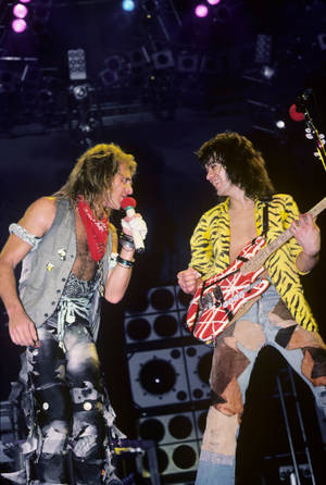 Eddie Van Halen ja David Lee Roth — Huawei MatePad Air (2025) Taustakuvat